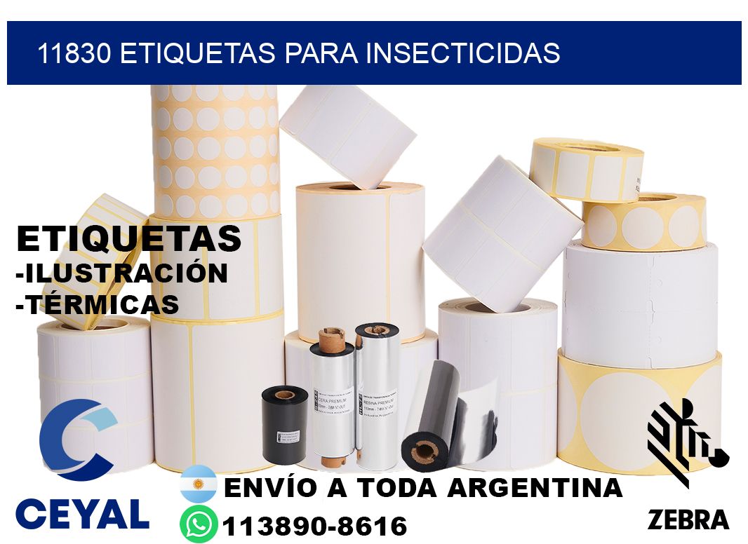 11830 Etiquetas para insecticidas