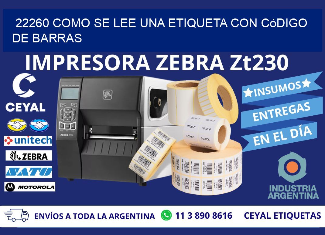 22260 Como se lee una etiqueta con código de barras