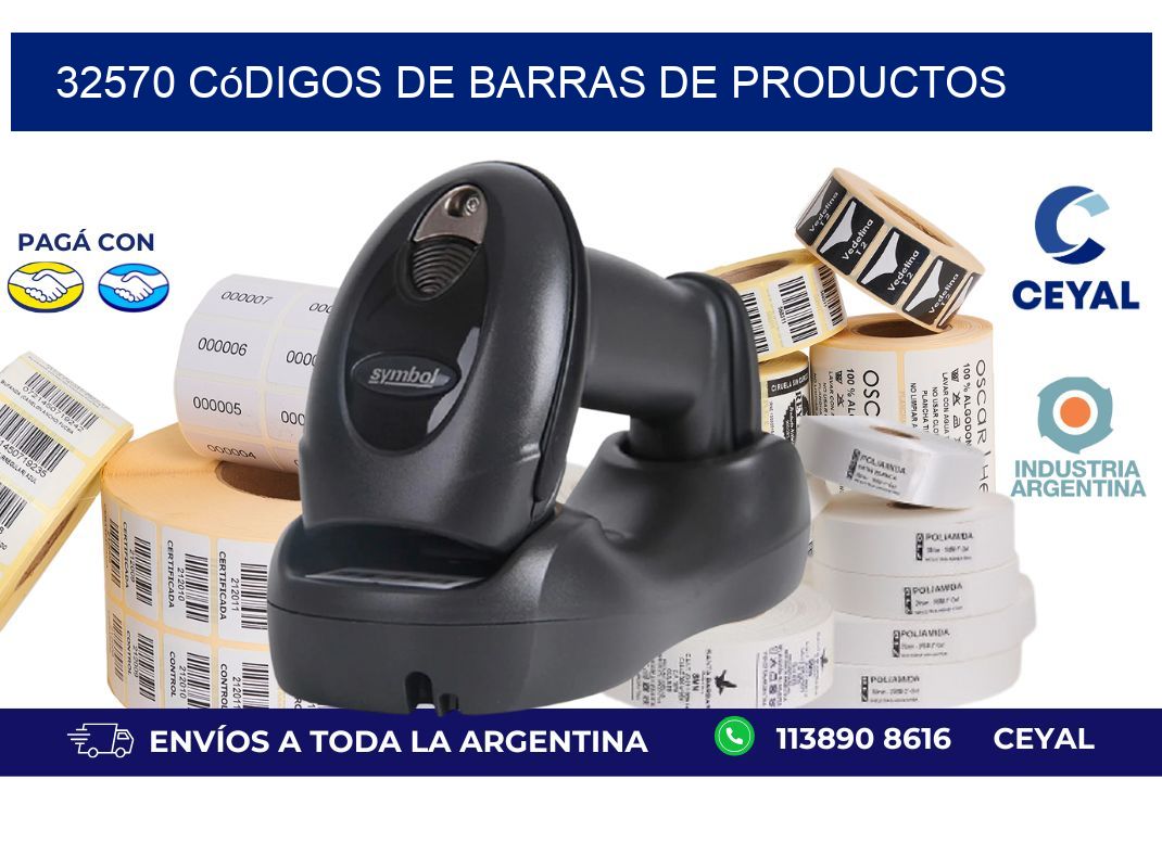 32570 Códigos de barras de productos