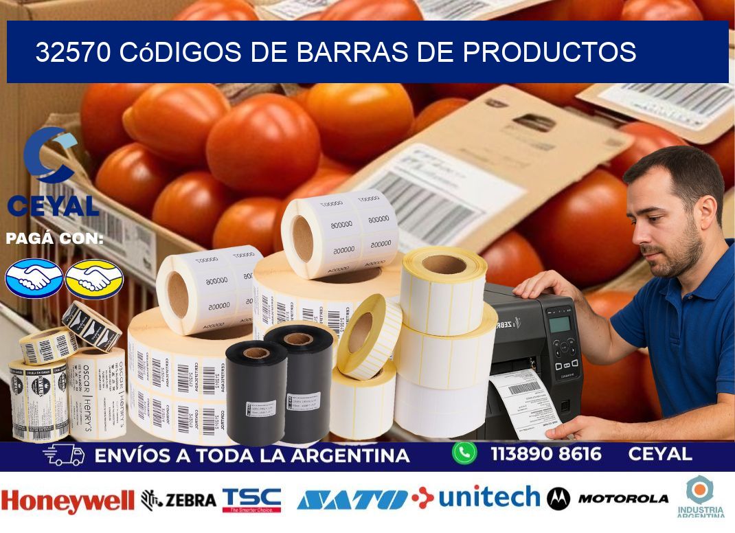 32570 Códigos de barras de productos