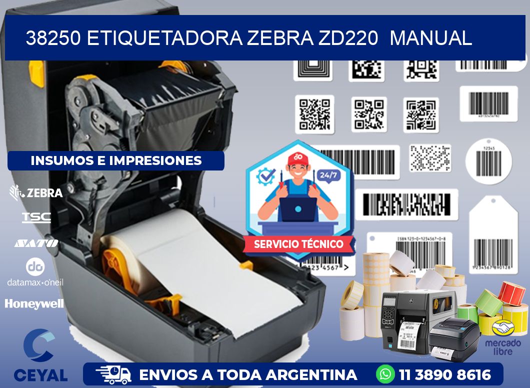 38250 Etiquetadora Zebra ZD220 manual