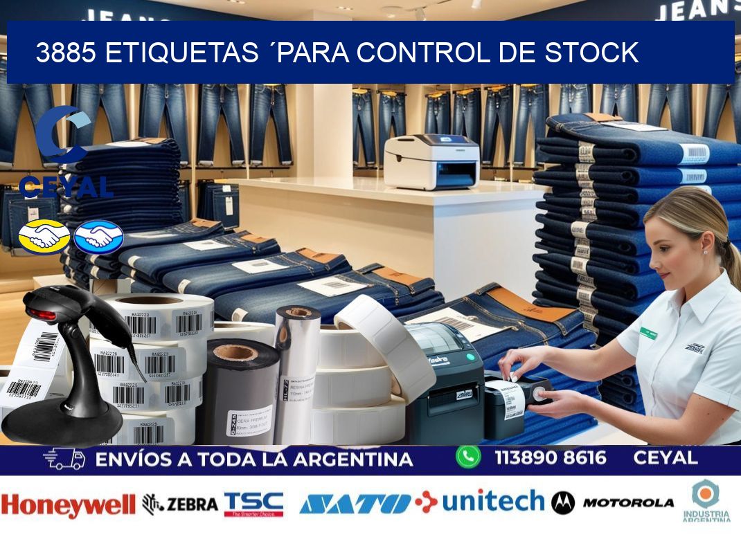 3885 Etiquetas ´para control de stock