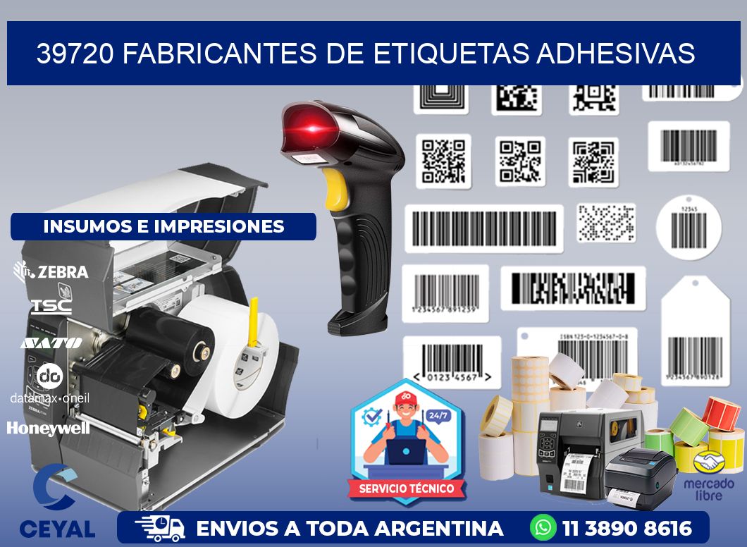 39720 Fabricantes de etiquetas adhesivas