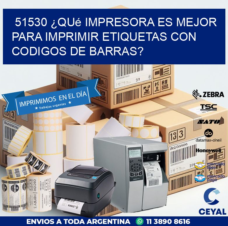 51530 ¿Qué impresora es mejor para imprimir etiquetas con codigos de barras?