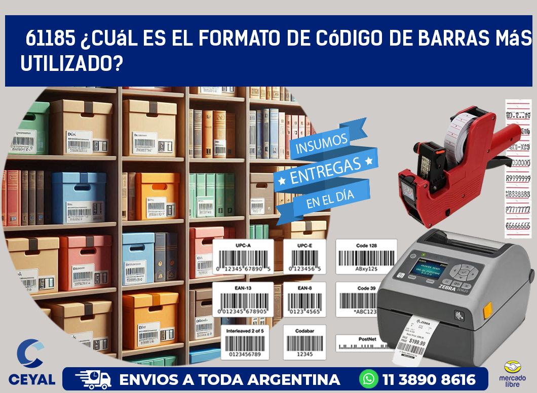 61185 ¿Cuál es el formato de código de barras más utilizado?