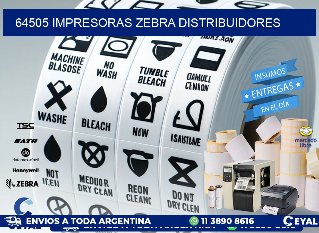 64505 impresoras Zebra distribuidores