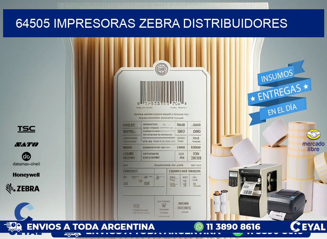 64505 impresoras Zebra distribuidores