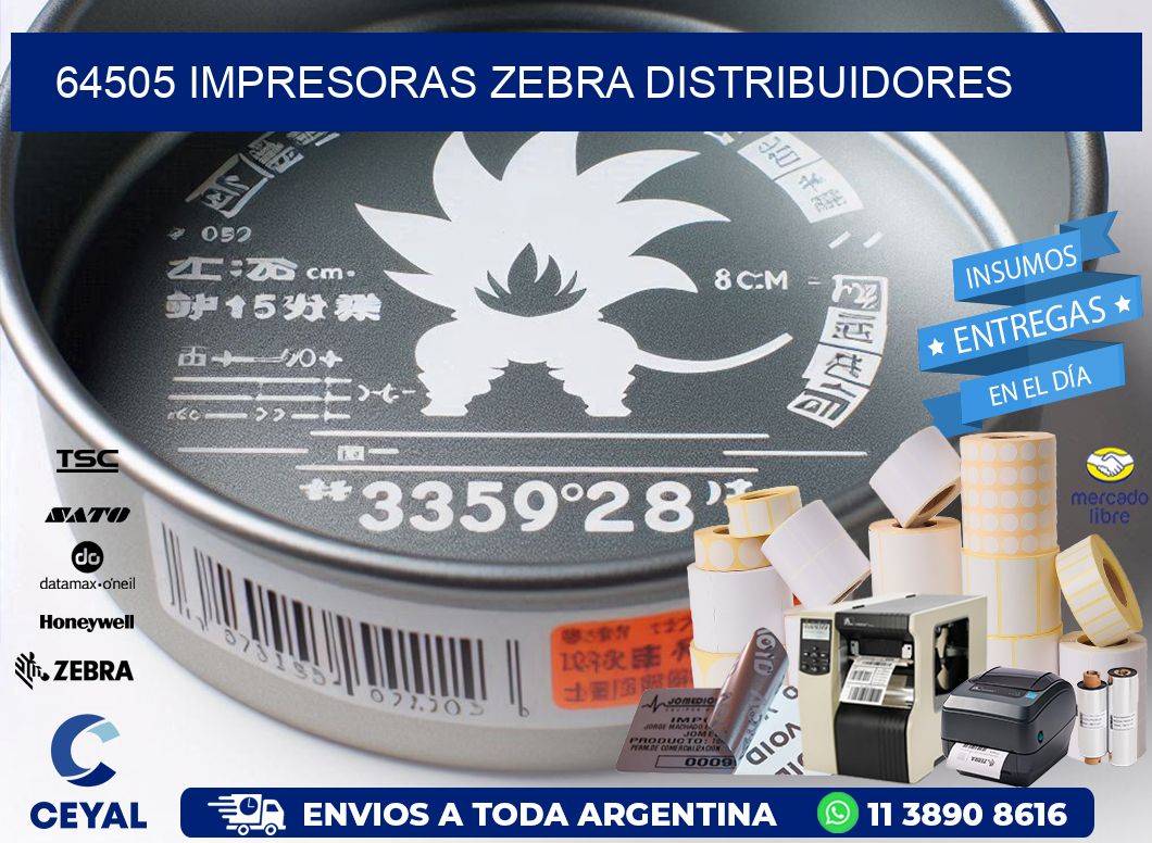 64505 impresoras Zebra distribuidores