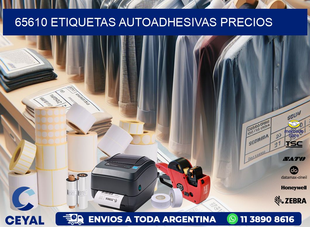 65610 Etiquetas autoadhesivas precios