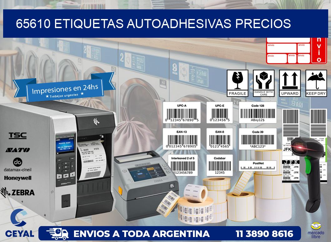 65610 Etiquetas autoadhesivas precios