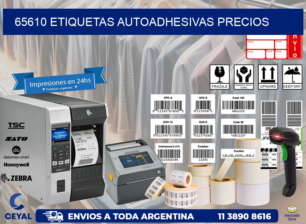 65610 Etiquetas autoadhesivas precios