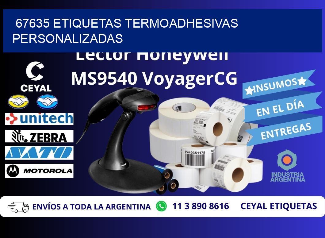 67635 Etiquetas termoadhesivas personalizadas