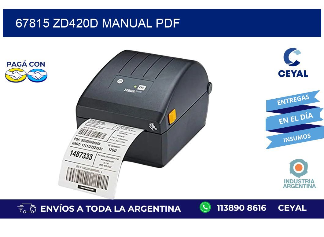 67815 ZD420d manual PDF