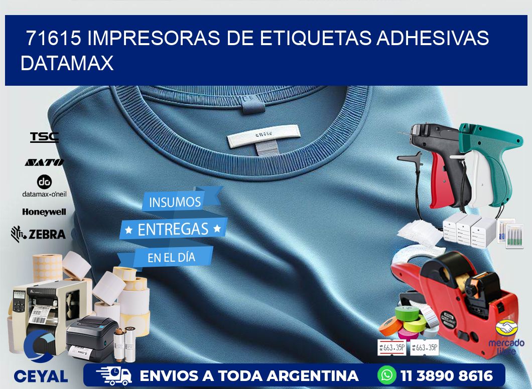 71615 impresoras de etiquetas adhesivas datamax
