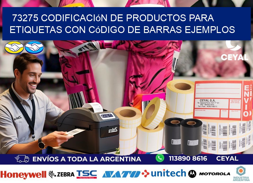 73275 Codificación de productos para etiquetas con código de barras ejemplos