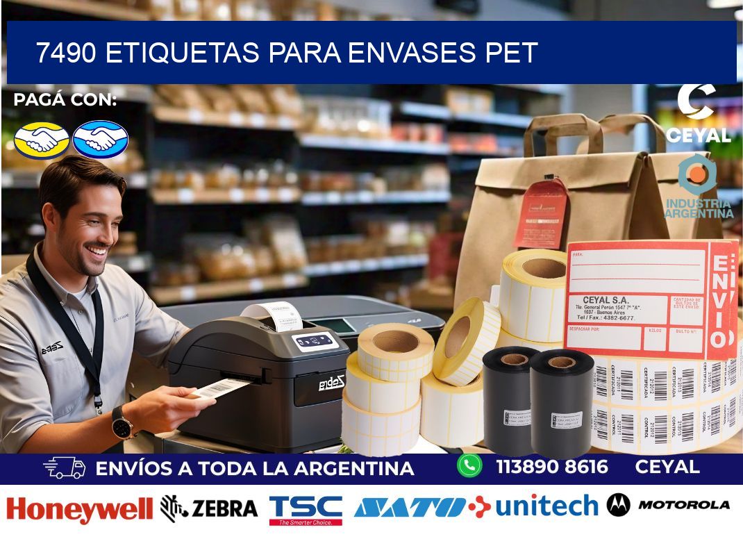 7490 Etiquetas para envases PET