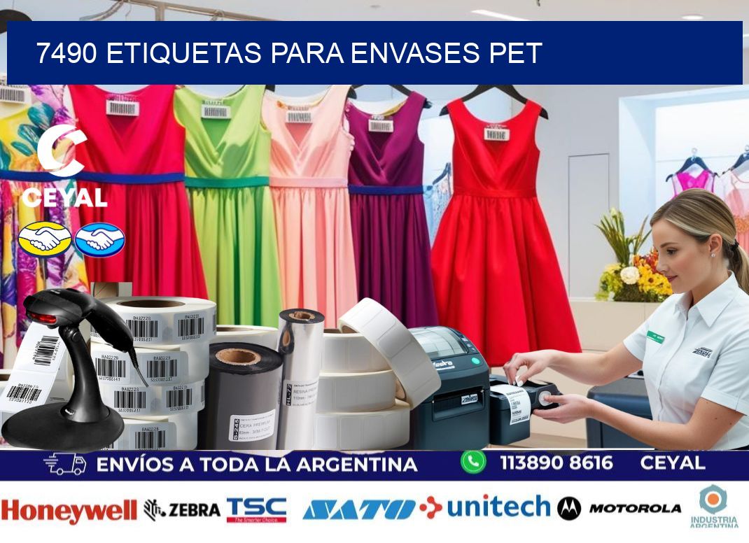 7490 Etiquetas para envases PET