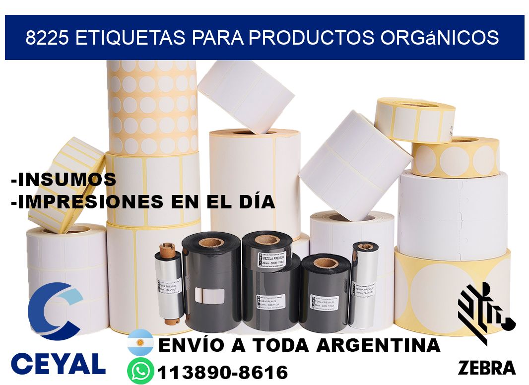 8225 Etiquetas para productos orgánicos