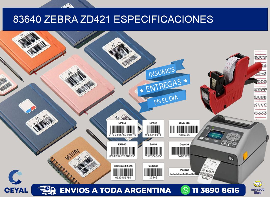83640 Zebra ZD421 especificaciones