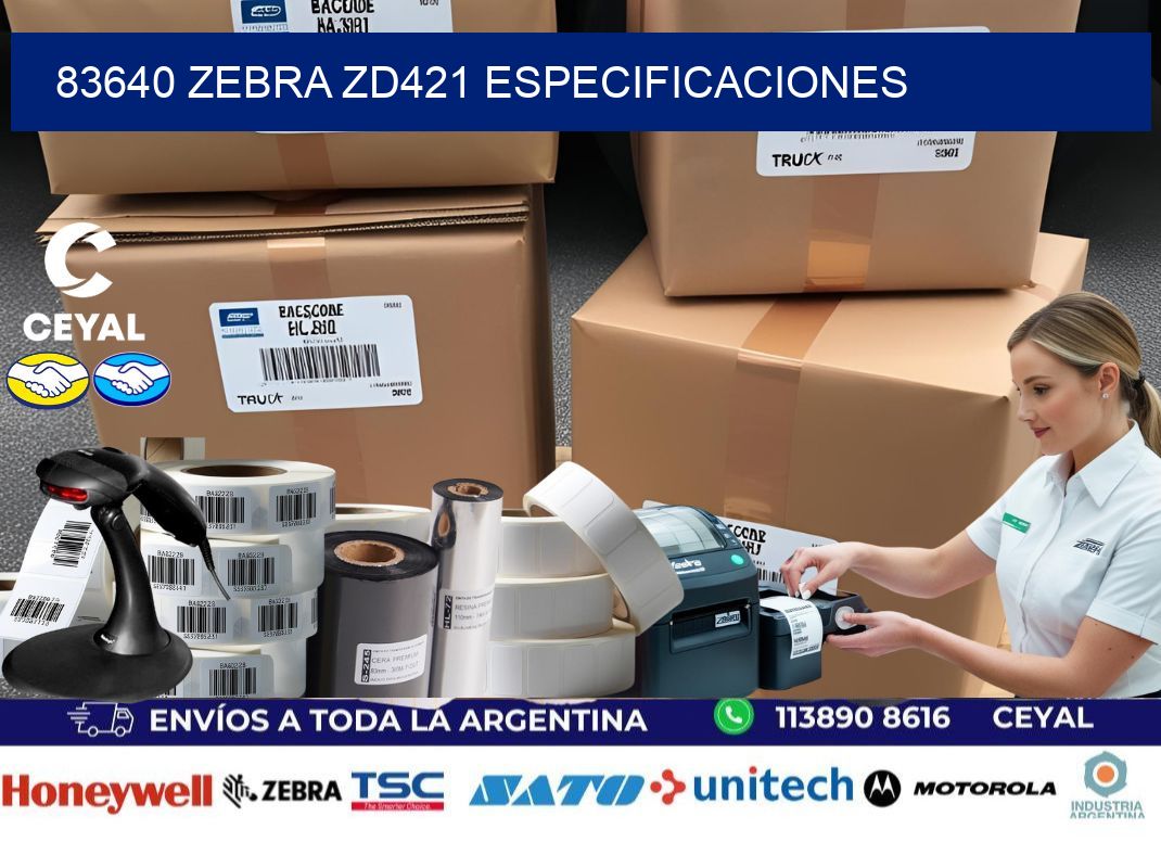 83640 Zebra ZD421 especificaciones