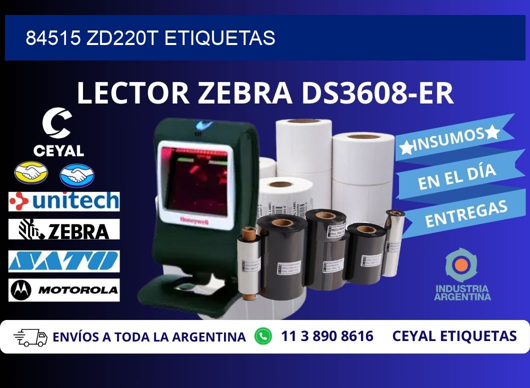 84515 ZD220t etiquetas