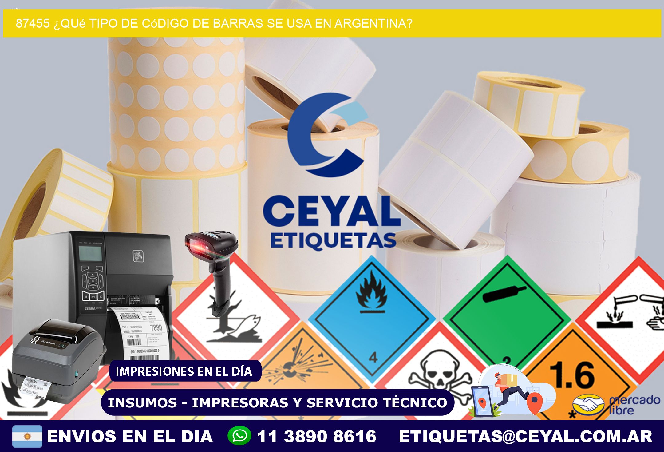 87455 ¿Qué tipo de código de barras se usa en Argentina?