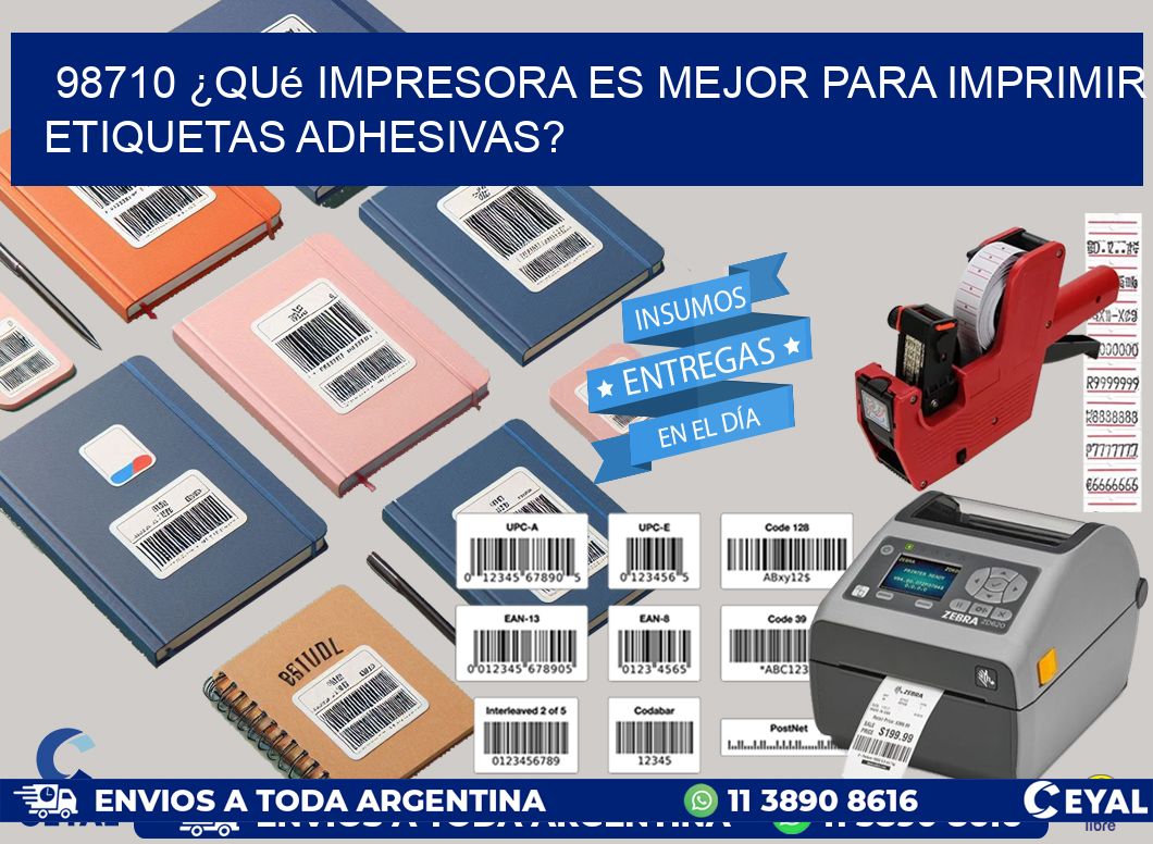98710 ¿Qué impresora es mejor para imprimir etiquetas adhesivas?
