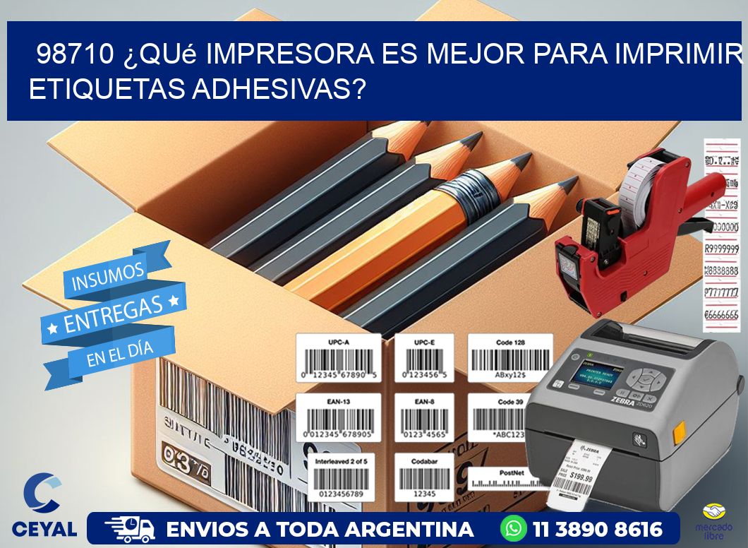 98710 ¿Qué impresora es mejor para imprimir etiquetas adhesivas?