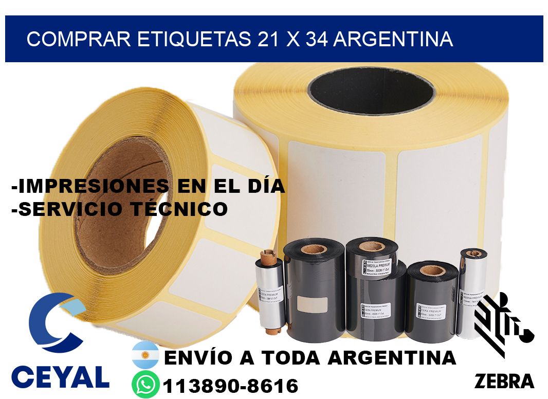 Comprar etiquetas 21 x 34 argentina