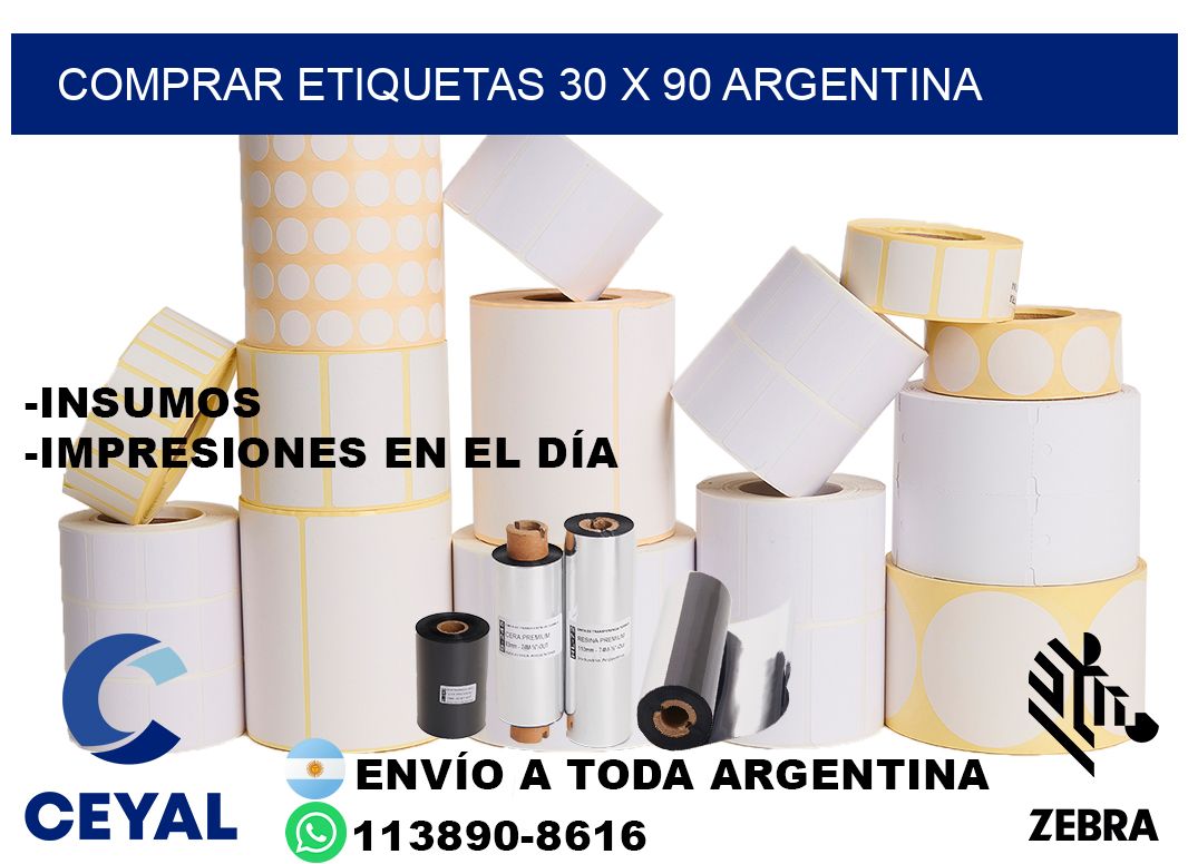 Comprar etiquetas 30 x 90 argentina