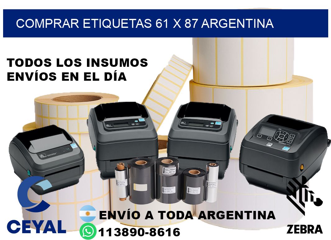 Comprar etiquetas 61 x 87 argentina