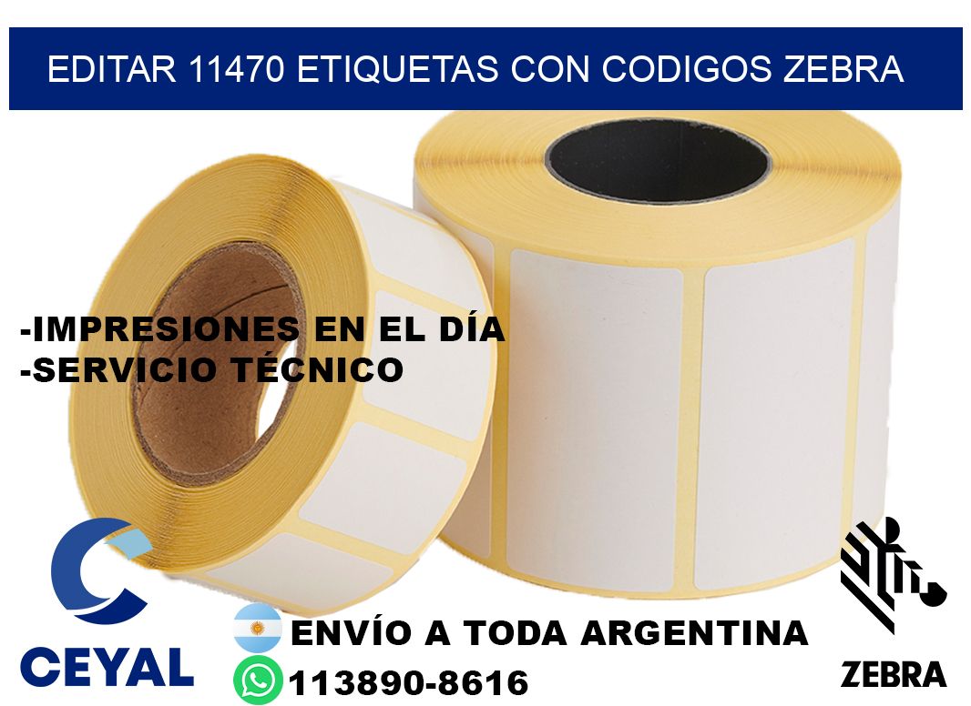 EDITAR 11470 ETIQUETAS CON CODIGOS ZEBRA