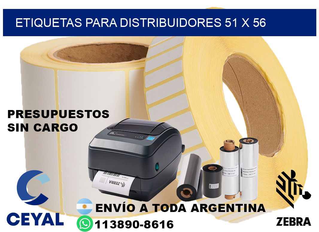 ETIQUETAS PARA DISTRIBUIDORES 51 x 56