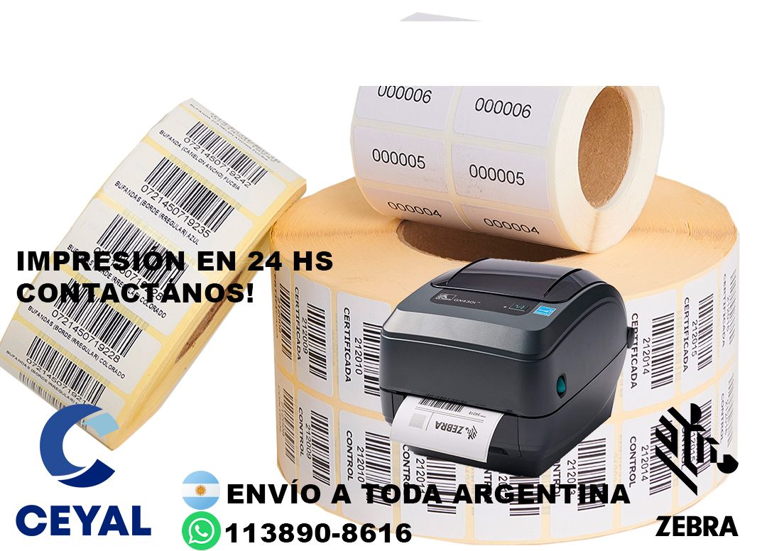 Necesito etiquetas 82 x 63 argentina