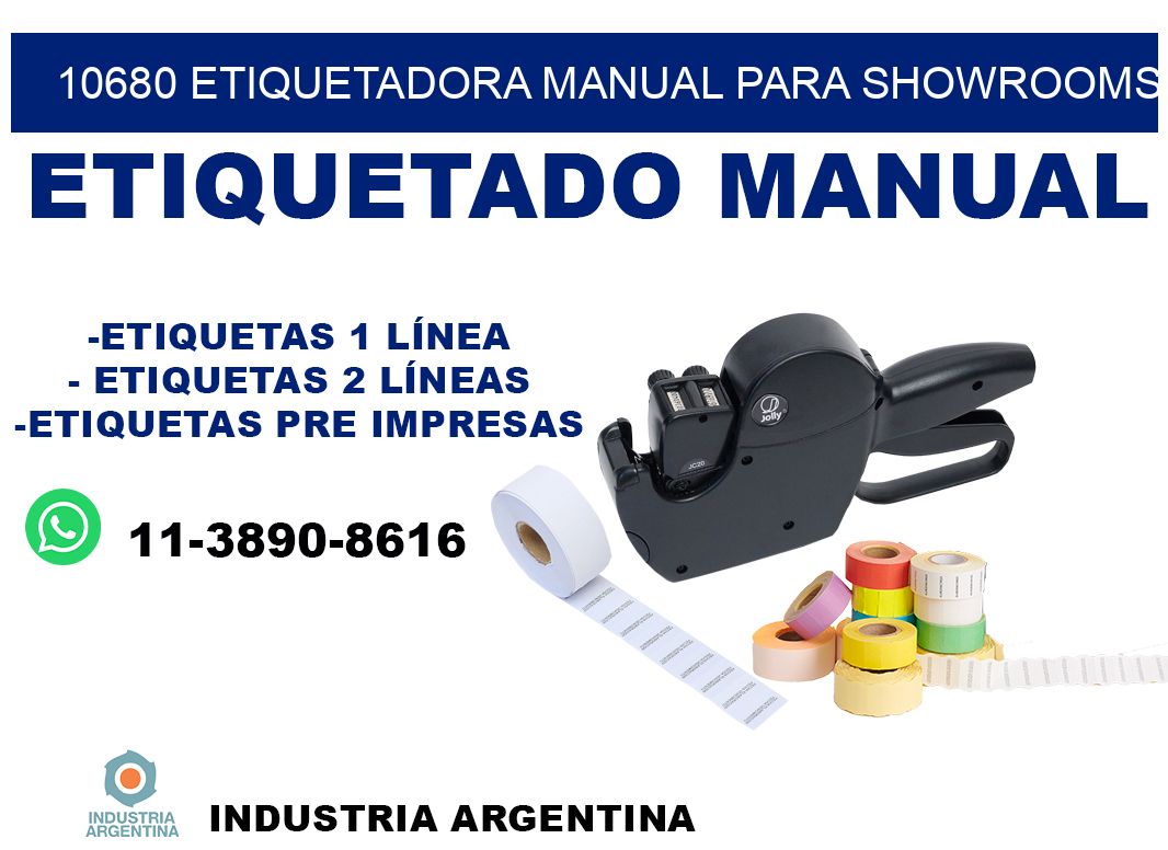 10680 etiquetadora manual para showrooms