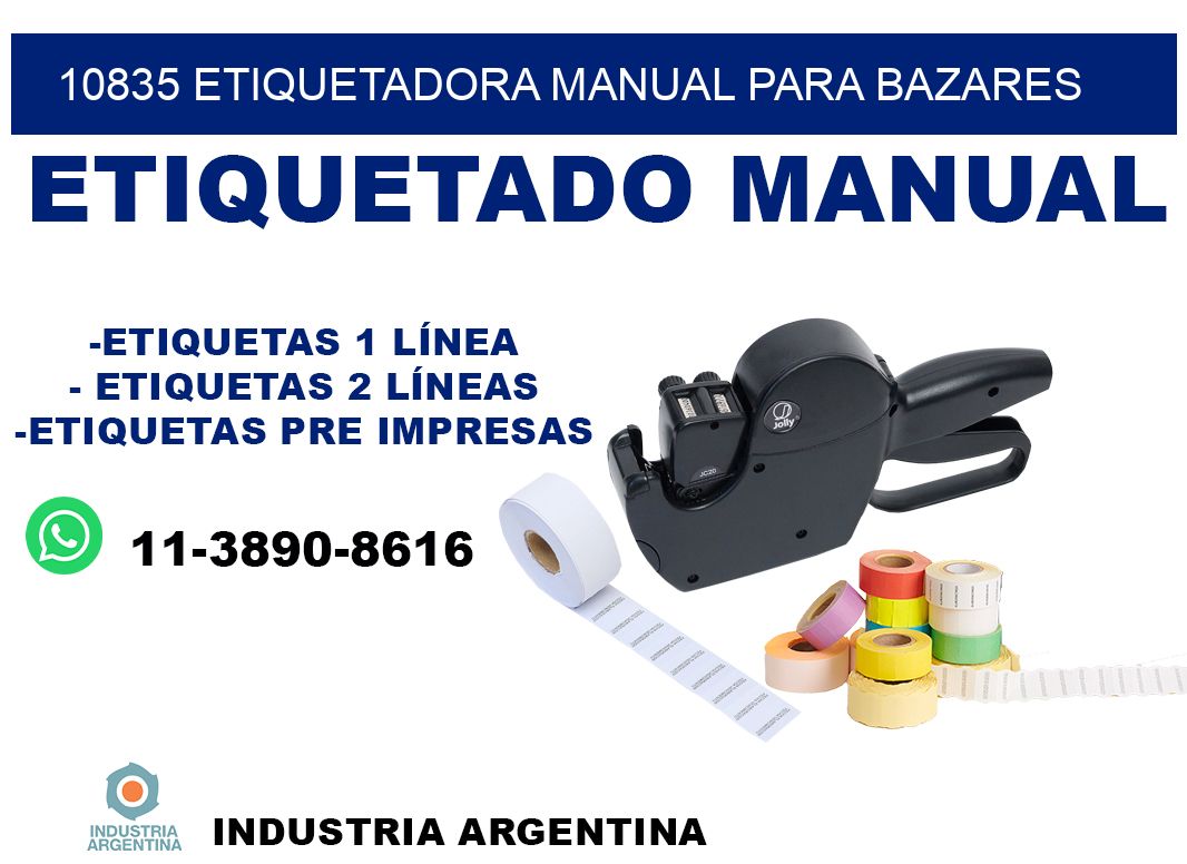 10835 etiquetadora manual para bazares