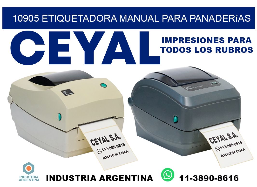 10905 etiquetadora manual para panaderías