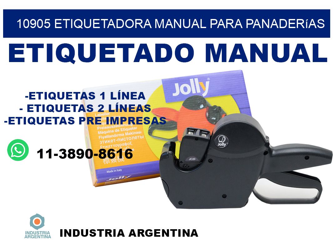 10905 etiquetadora manual para panaderías