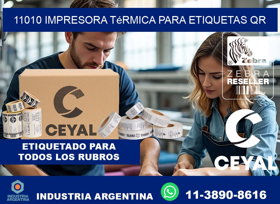 11010 impresora térmica para etiquetas QR
