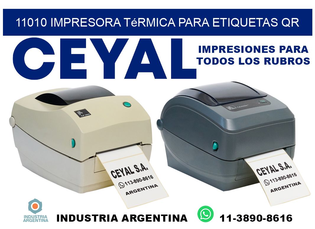 11010 impresora térmica para etiquetas QR