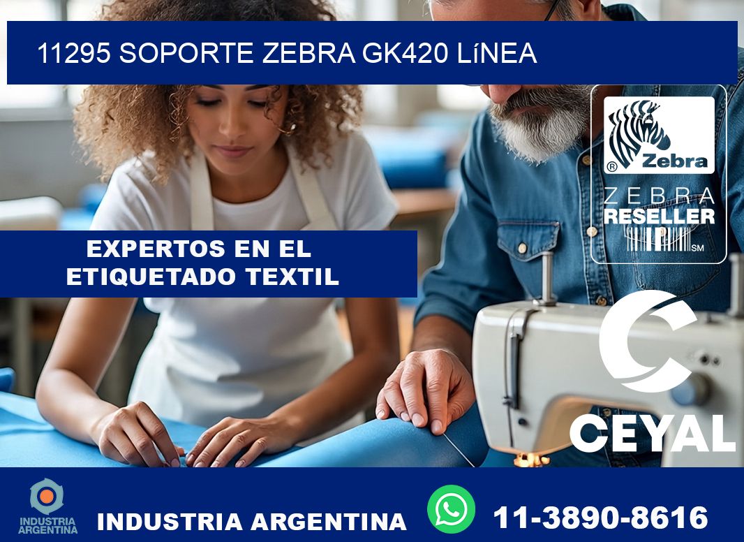 11295 soporte zebra gk420 línea