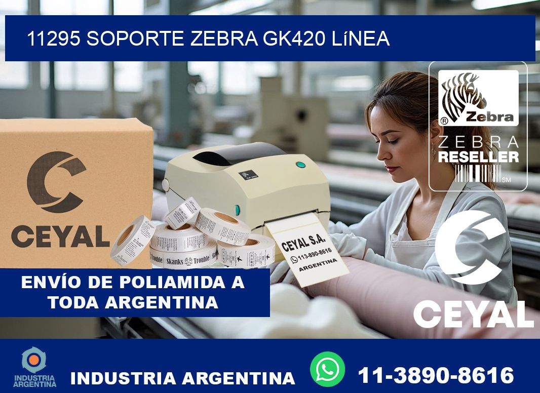 11295 soporte zebra gk420 línea