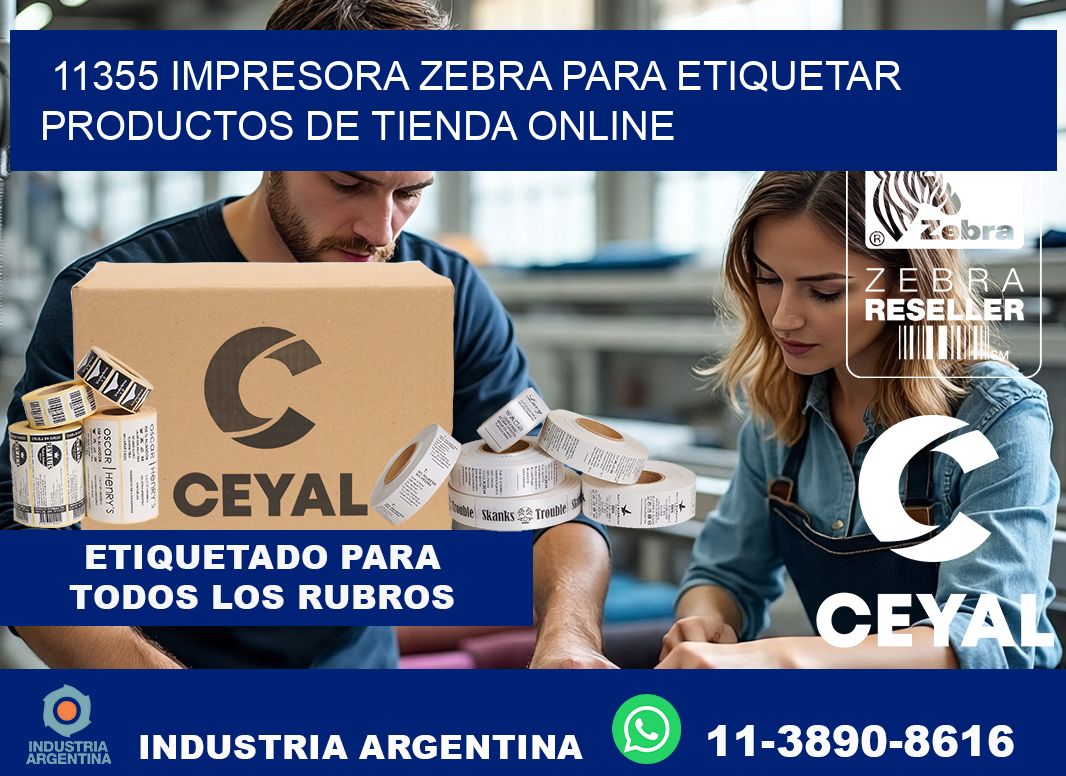 11355 impresora Zebra para etiquetar productos de tienda online