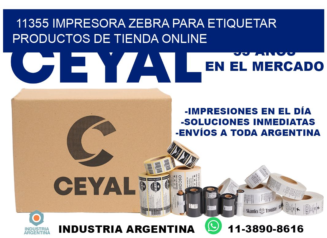11355 impresora Zebra para etiquetar productos de tienda online