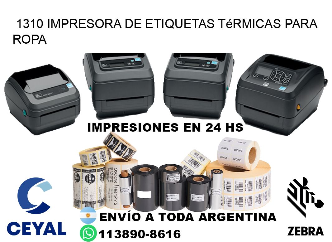 1310 impresora de etiquetas térmicas para ropa