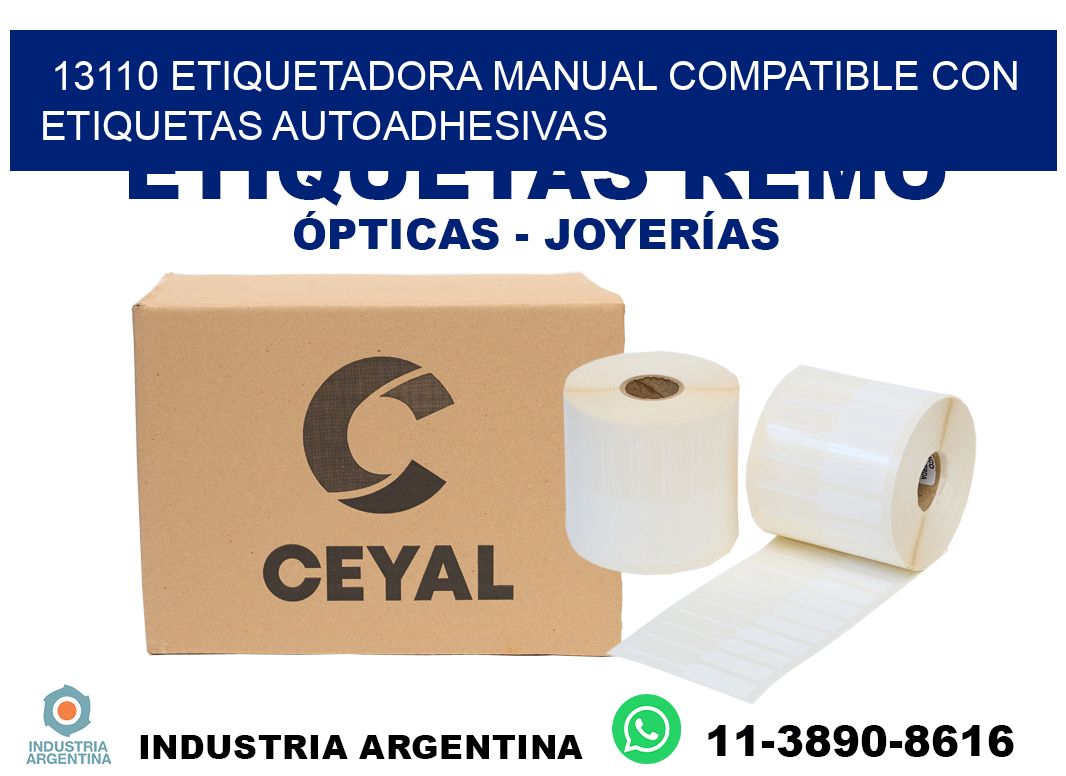 13110 etiquetadora manual compatible con etiquetas autoadhesivas