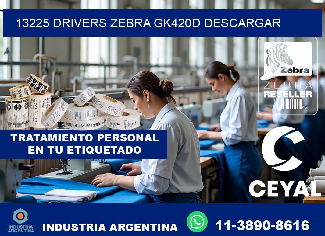 13225 drivers zebra gk420d descargar