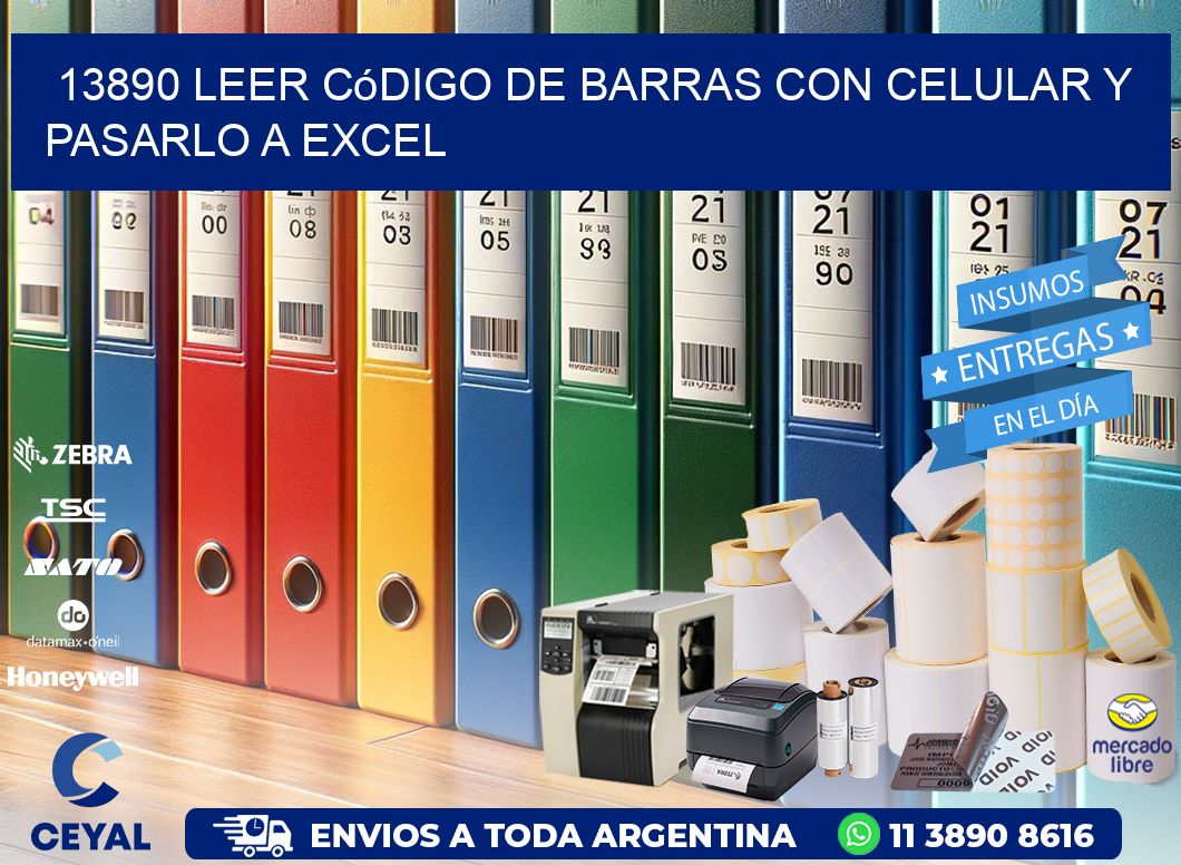 13890 Leer código de barras con celular y pasarlo a Excel