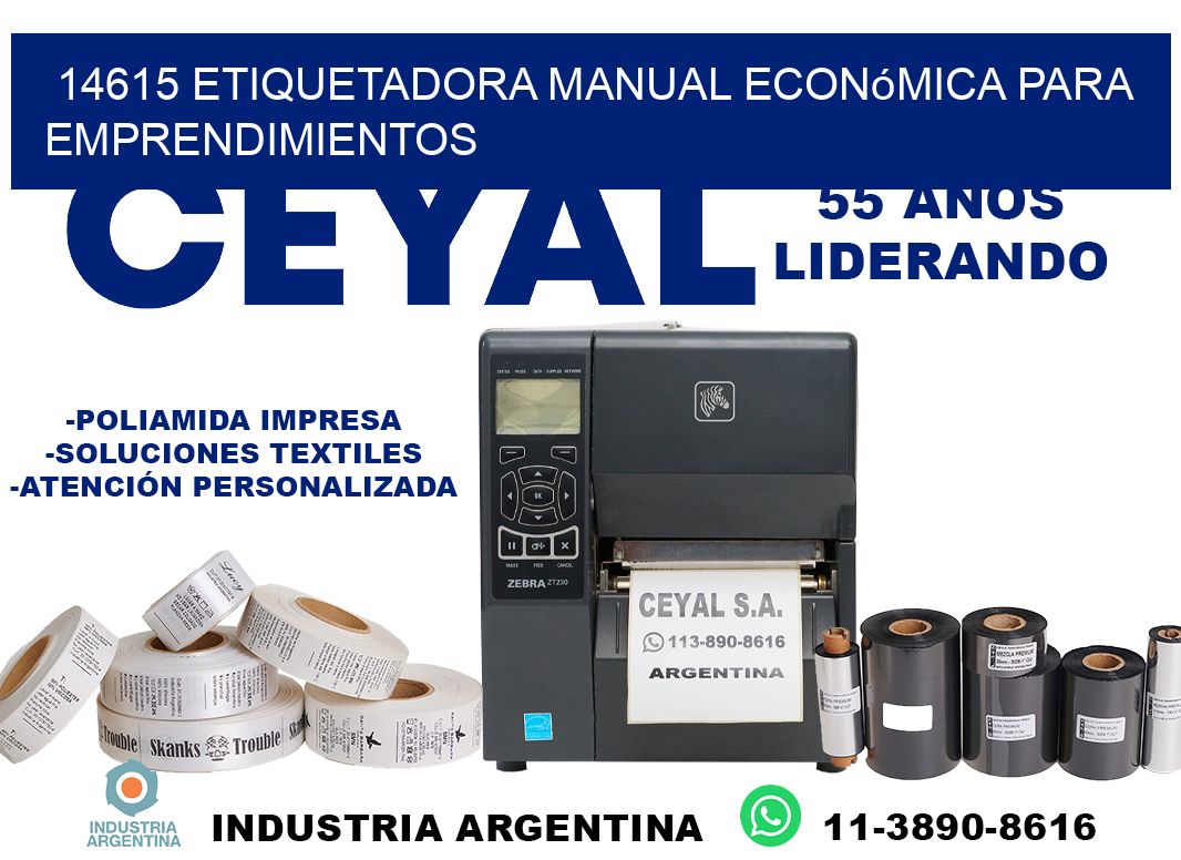 14615 etiquetadora manual económica para emprendimientos