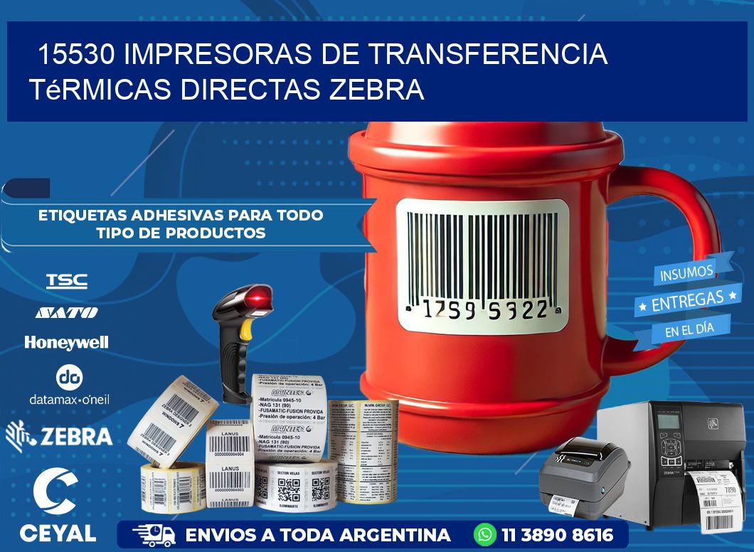 15530 impresoras de Transferencia  térmicas directas zebra